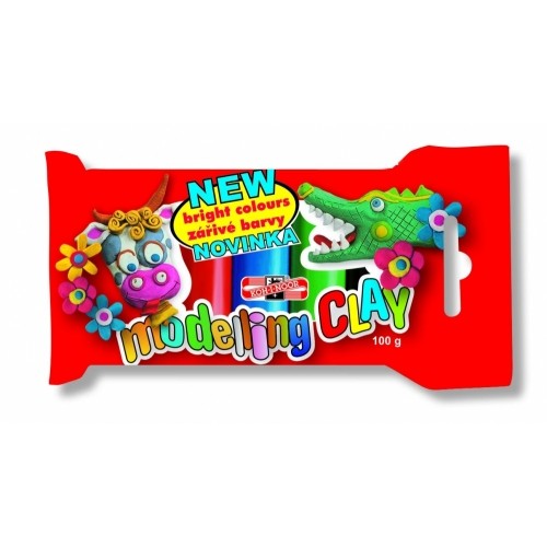 Plastilina pentru modelaj Koh I Noor 5 culori - imagine 3